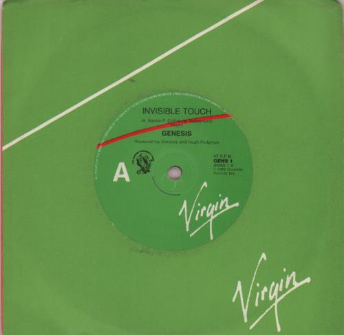 Genesis Invisible Touch 7" vinyl single (7 inch record / 45) Australian GEN07IN650724