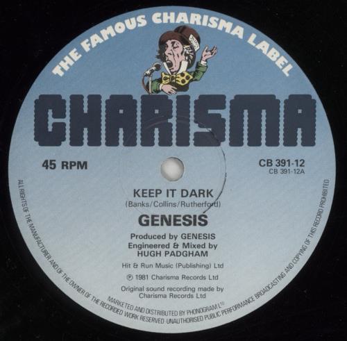 Genesis Keep It Dark 12" vinyl single (12 inch record / Maxi-single) UK GEN12KE54151