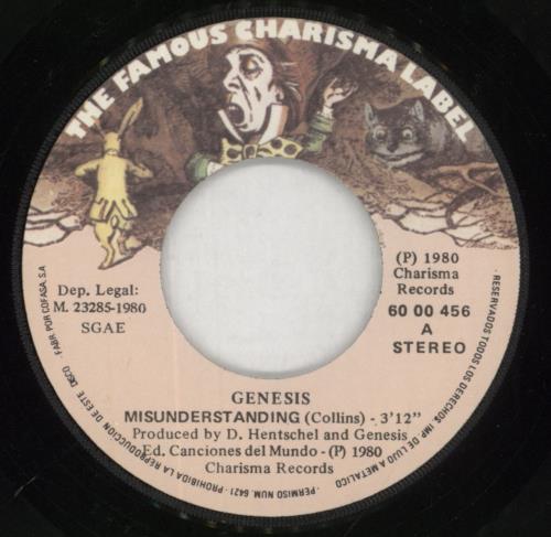 Genesis Malentendido 7" vinyl single (7 inch record / 45) Spanish GEN07MA577390