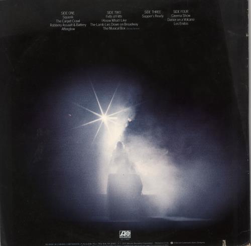 Genesis Seconds Out 2-LP vinyl record set (Double LP Album) US GEN2LSE721876