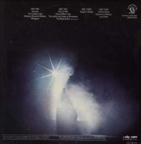 Genesis Seconds Out 2-LP vinyl record set (Double LP Album) Portuguese GEN2LSE752315