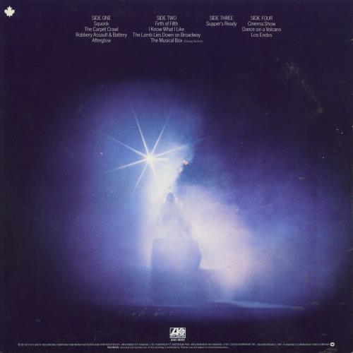 Genesis Seconds Out 2-LP vinyl record set (Double LP Album) Canadian GEN2LSE810908