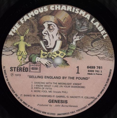 Genesis Selling England By The Pound + Insert vinyl LP album (LP record) French GENLPSE758053