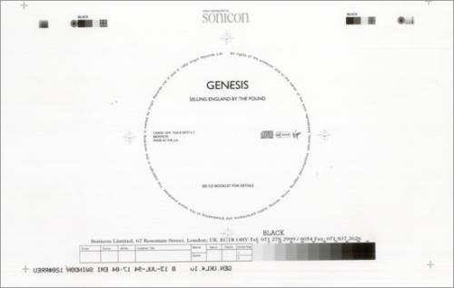 Genesis Selling England By The Pound artwork UK GENARSE513791