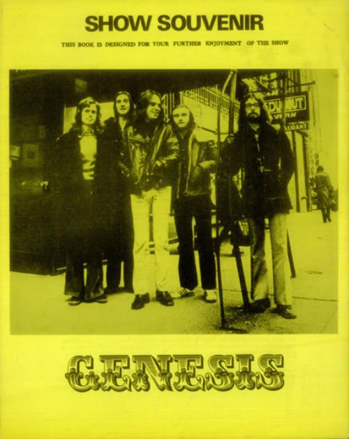 Genesis Show Souvenir 1972 tour programme UK GENTRSH549521
