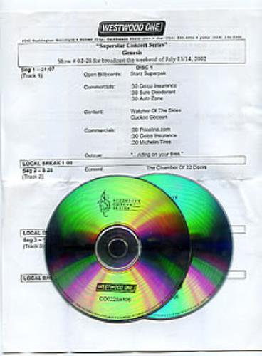 Genesis Superstar Concert Series 2 CD album set (Double CD) US GEN2CSU250333