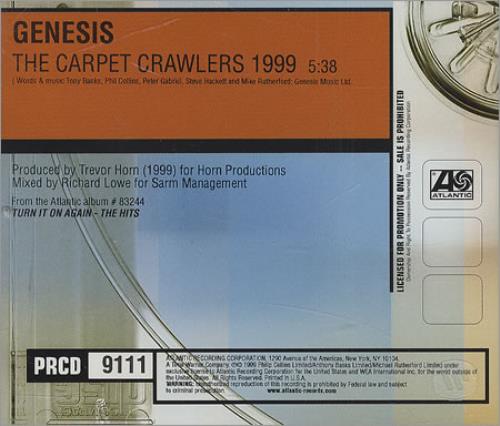Genesis The Carpet Crawlers 1999 CD single (CD5 / 5") US GENC5TH147116