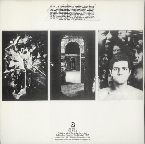 Genesis The Lamb Lies Down On Broadway - 200 Gram Vinyl - EX 2-LP vinyl record set (Double LP Album) US GEN2LTH866695