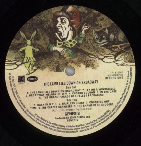 Genesis The Lamb Lies Down On Broadway - Remastered 2-LP vinyl record set (Double LP Album) UK GEN2LTH879989