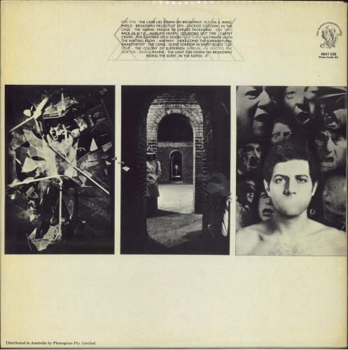 Genesis The Lamb Lies Down On Broadway 2-LP vinyl record set (Double LP Album) Australian GEN2LTH805848