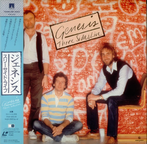 Genesis Three Sides Live laserdisc / lazerdisc Japanese GENLZTH546357