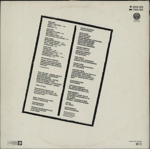 Genesis Three Sides Live 2-LP vinyl record set (Double LP Album) German GEN2LTH751996