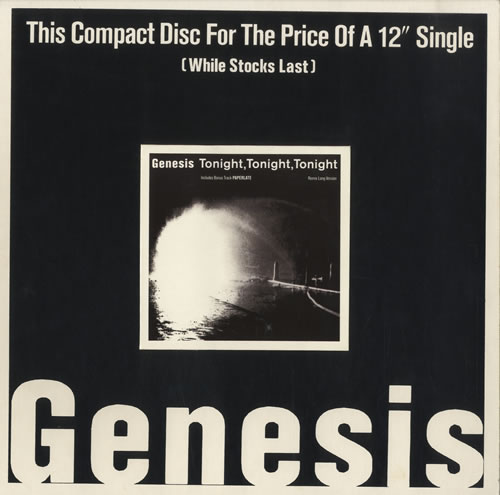 Genesis Tonight, Tonight, Tonight display UK GENDITO470144