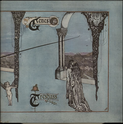 Genesis Trespass - 2nd - Textured vinyl LP album (LP record) UK GENLPTR640367