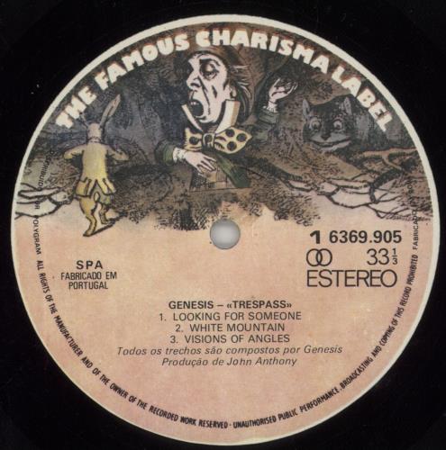 Genesis Trespass vinyl LP album (LP record) UK GENLPTR603827
