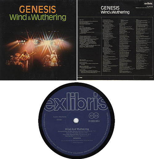 Genesis Wind & Wuthering - Live Sleeve vinyl LP album (LP record) Austrian GENLPWI130488