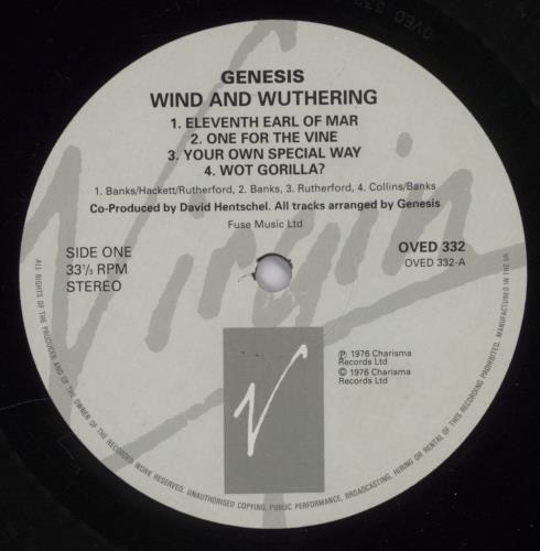 Genesis Wind & Wuthering vinyl LP album (LP record) UK GENLPWI806845