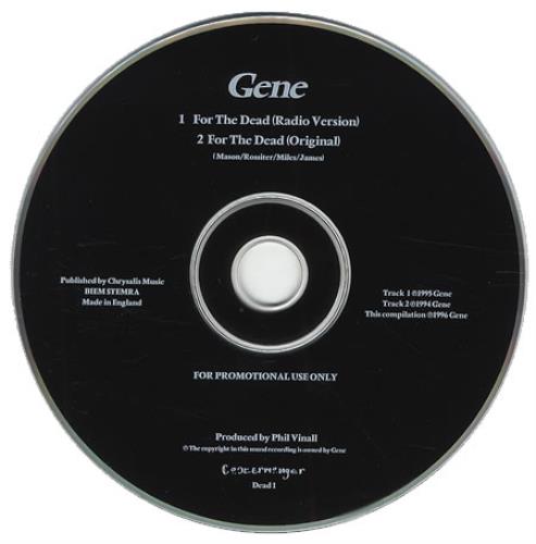Gene For The Dead CD single (CD5 / 5") UK G-EC5FO57831