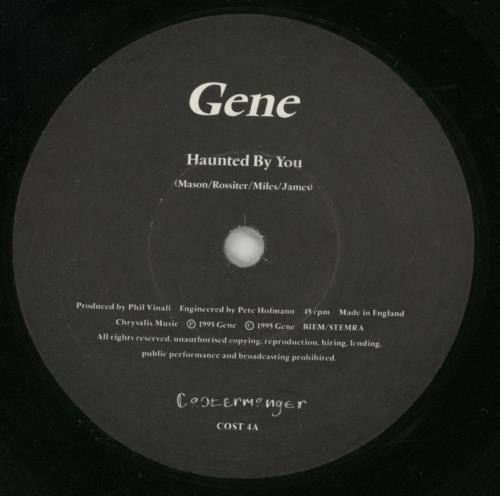 Gene Haunted By You - Numbered Sleeve 7" vinyl single (7 inch record / 45) UK G-E07HA42281