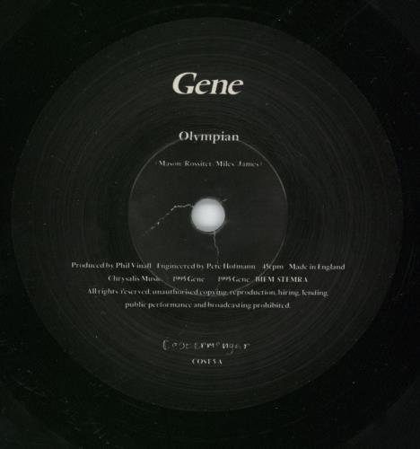Gene Olympian 7" vinyl single (7 inch record / 45) UK G-E07OL50647