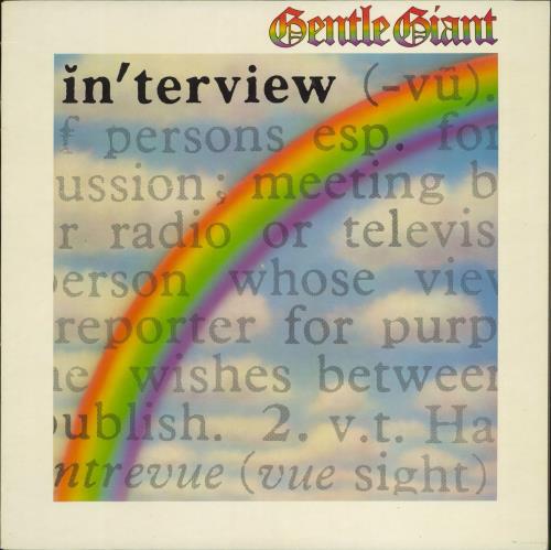 Gentle Giant Interview + Inner vinyl LP album (LP record) UK GTLLPIN771940