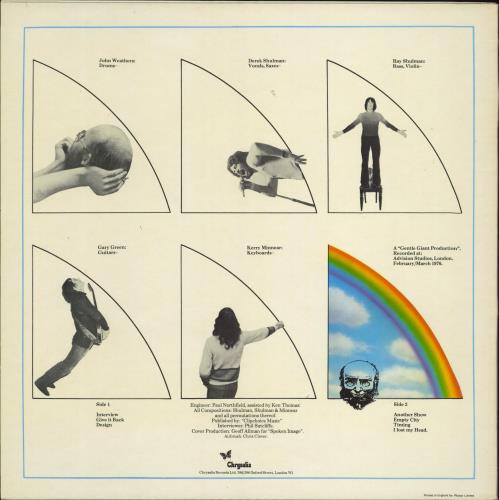 Gentle Giant Interview + Inner vinyl LP album (LP record) UK GTLLPIN771940