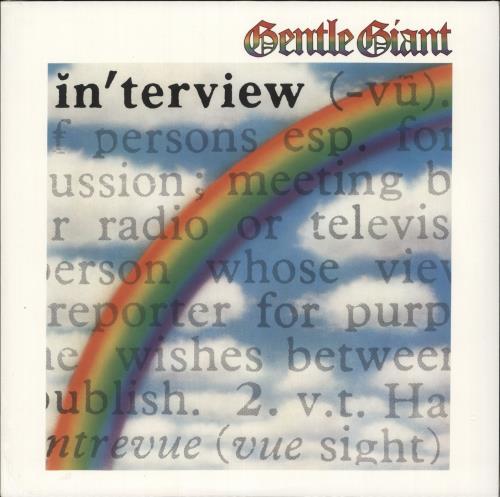 Gentle Giant Interview - 180gm vinyl LP album (LP record) UK GTLLPIN731593