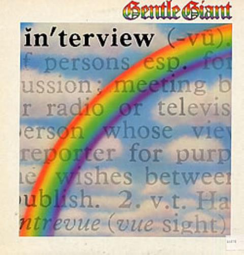 Gentle Giant Interview vinyl LP album (LP record) UK GTLLPIN186422