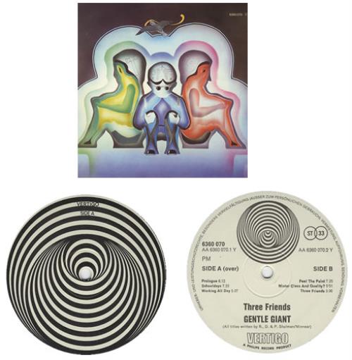 Gentle Giant Three Friends vinyl LP album (LP record) German GTLLPTH399309