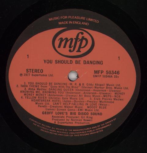 Geoff Love You Should Be Dancing - Volume 2 vinyl LP album (LP record) UK GL0LPYO647125