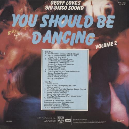 Geoff Love You Should Be Dancing - Volume 2 vinyl LP album (LP record) UK GL0LPYO647125