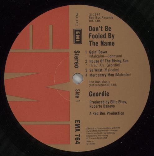 Geordie Don't Be Fooled By The Name vinyl LP album (LP record) UK GDILPDO161241