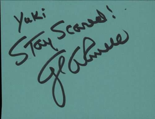 George A. Romero Page From An Autograph Book memorabilia UK G0PMMPA602100