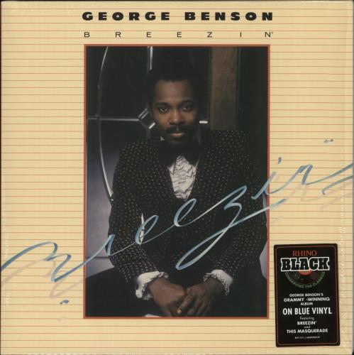 George Benson Breezin' - Blue Vinyl vinyl LP album (LP record) US GBELPBR870732