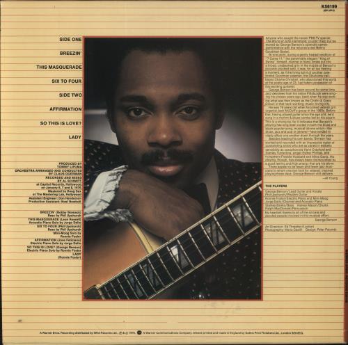 George Benson Breezin' vinyl LP album (LP record) UK GBELPBR290698
