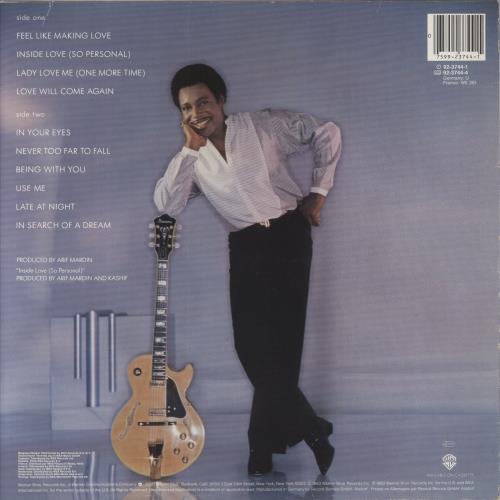 George Benson In Your Eyes vinyl LP album (LP record) German GBELPIN278358