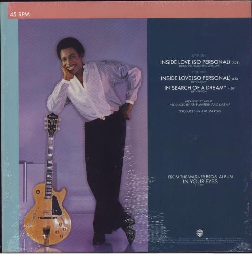 George Benson Inside Love (So Personal) 12" vinyl single (12 inch record / Maxi-single) US GBE12IN802691