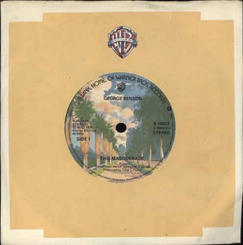 George Benson This Masquerade 7" vinyl single (7 inch record / 45) UK GBE07TH723091