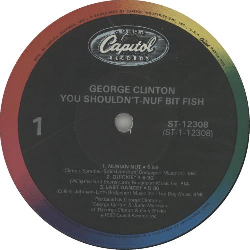 George Clinton You Shouldn't-Nuf Bit Fish vinyl LP album (LP record) US GCLLPYO651691