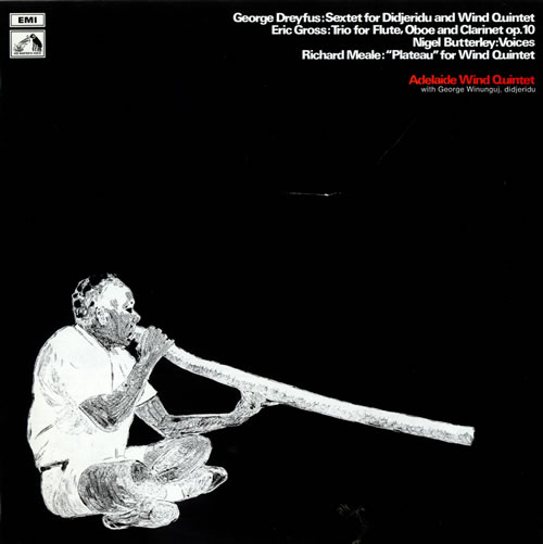 George Dreyfus Sextet For Didjeridu And Wind Quintet vinyl LP album (LP record) Australian GH1LPSE484527