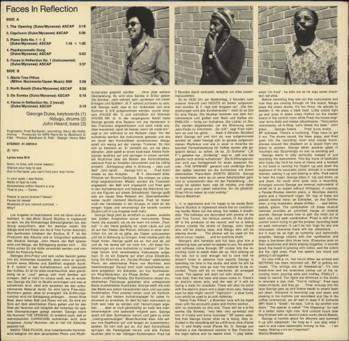 George Duke Faces In Reflection vinyl LP album (LP record) German GA9LPFA870668