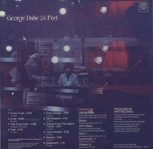 George Duke Feel - EX vinyl LP album (LP record) German GA9LPFE870678