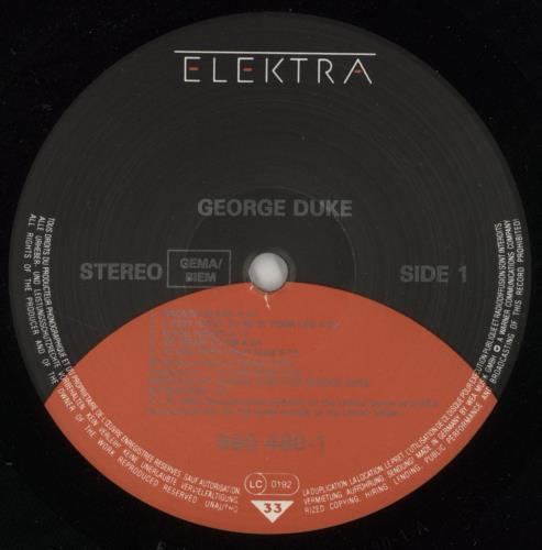 George Duke George Duke vinyl LP album (LP record) German GA9LPGE501396