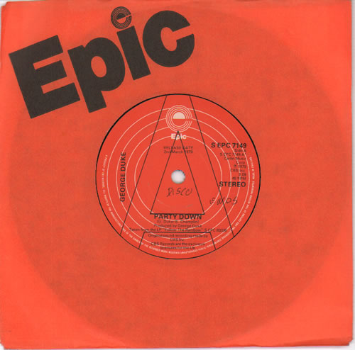 George Duke Party Down 7" vinyl single (7 inch record / 45) UK GA907PA636675