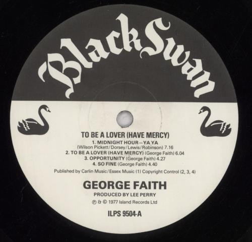 George Faith To Be A Lover vinyl LP album (LP record) UK GFHLPTO452527