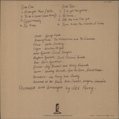 George Faith To Be A Lover vinyl LP album (LP record) UK GFHLPTO452527