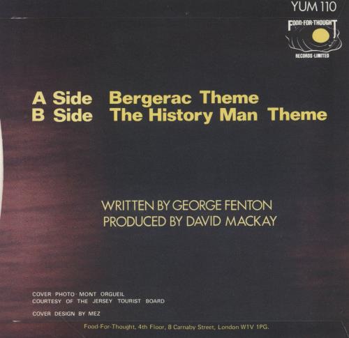 George Fenton Bergerac Theme 7" vinyl single (7 inch record / 45) UK G0O07BE753991