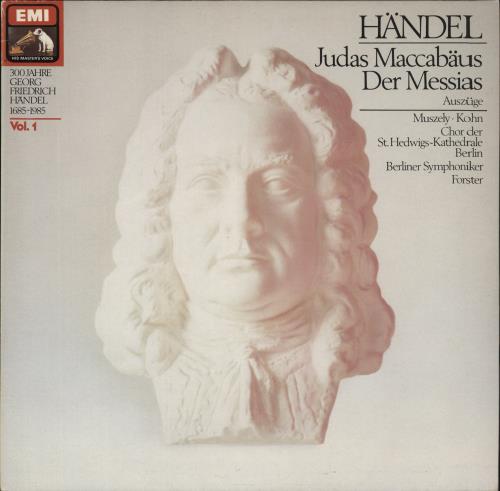 George Frideric Handel Handel: Judas Maccabaus - Der Messias. Auszge vinyl LP album (LP record) German HJRLPHA864011