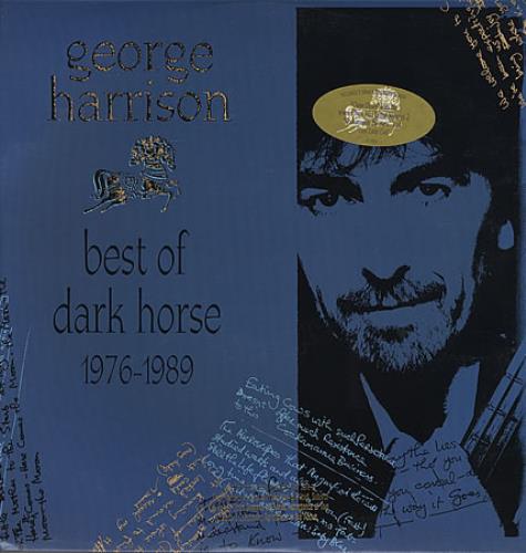 George Harrison Best Of Dark Horse 1976-1989 - Gold Promo Stamp vinyl LP album (LP record) US GHALPBE362294