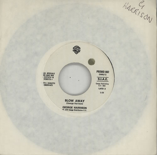 George Harrison Blow Away - Jukebox 7" vinyl single (7 inch record / 45) Italian GHA07BL576732
